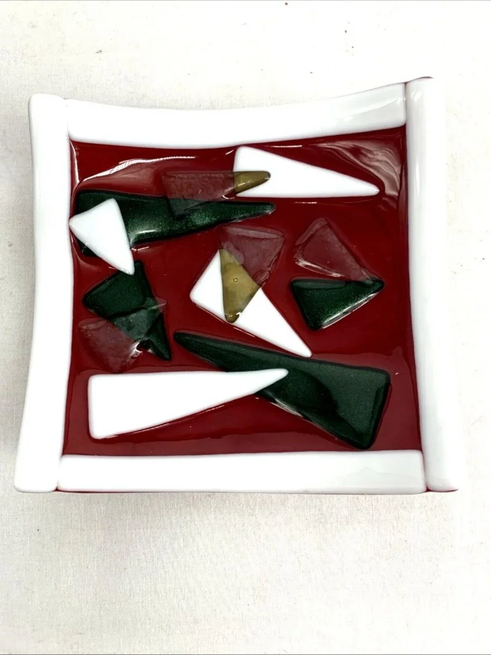 Unmarked fused glass